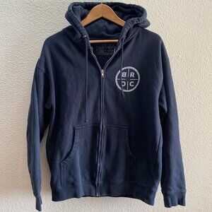 BRCC Black Rifle Coffee Company Full Zip Hoodie Sweatshirt Men's Medium Blue
